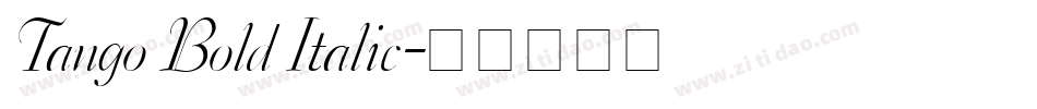 Tango Bold Italic字体转换